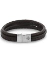 bracciale uomo Rebel & Rose RR-M0055-S-L Bracelet Full Metal Premium Combo 12mm Brown
