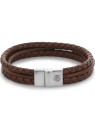 bracciale uomo Rebel & Rose RR-M0056-S-L Bracelet Full Metal Premium Combo 12mm Cognac