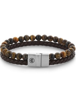 bracciale uomo Rebel & Rose RR-M0058-S-L Bracelet Full Metal Combo 12mm Tiger Lily