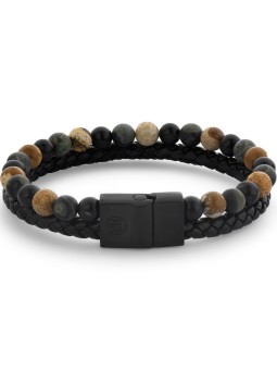 bracciale uomo Rebel & Rose RR-M0059-S-L+ Bracelet Full Metal Combo 12mm Autumn Storm