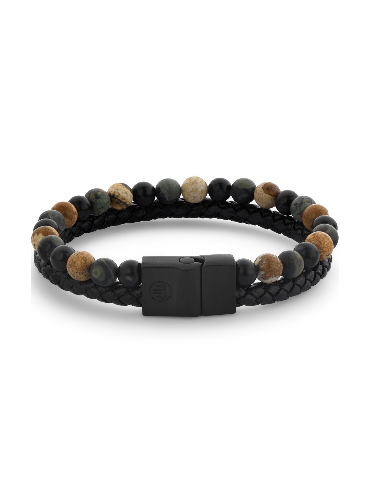 bracciale uomo Rebel & Rose RR-M0059-S-L+ Bracelet Full Metal Combo 12mm Autumn Storm