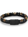 bracciale uomo Rebel & Rose RR-M0059-S-L+ Bracelet Full Metal Combo 12mm Autumn Storm