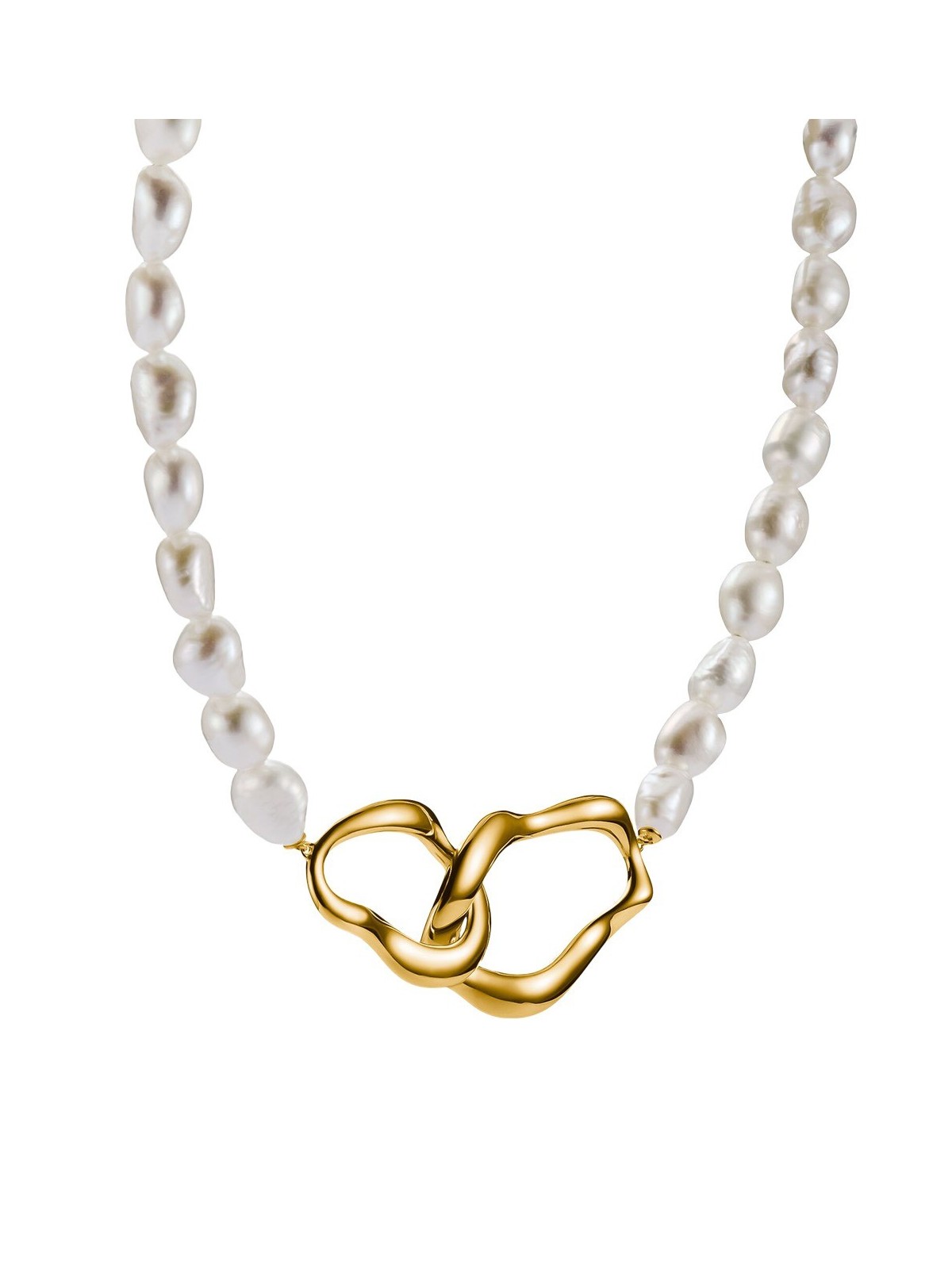 collana donna Thomas Sabo KE2321-430-14-L50V Pearl Necklace Natural Beauty Gold-Plated Ladies