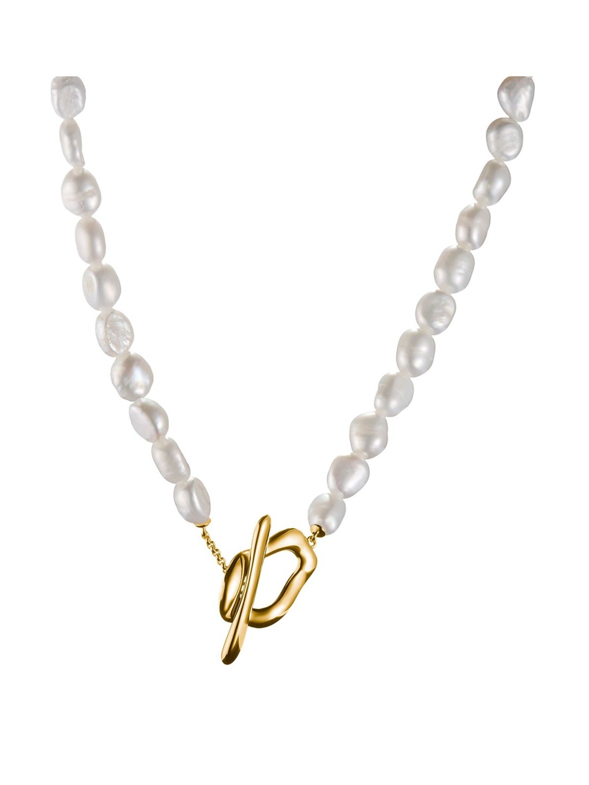 collana donna Thomas Sabo KE2320-430-14-L45 Pearl Necklace Natural Beauty Gold-Plated Ladies