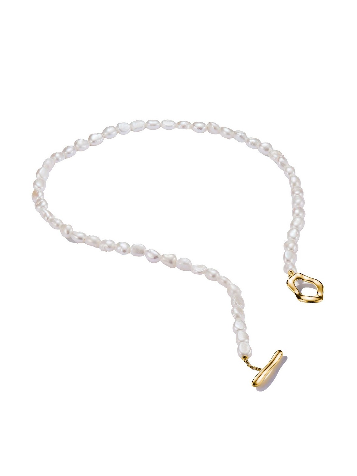 collana donna Thomas Sabo KE2320-430-14-L45 Pearl Necklace Natural Beauty Gold-Plated Ladies