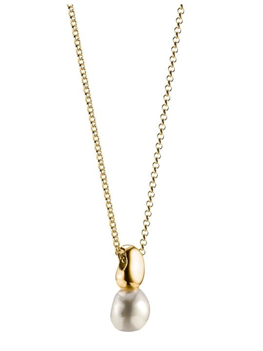 collana donna Thomas Sabo KE2318-430-14-L45V Necklace with pearls-Pendant Natural Beauty Gold-Plated Ladies