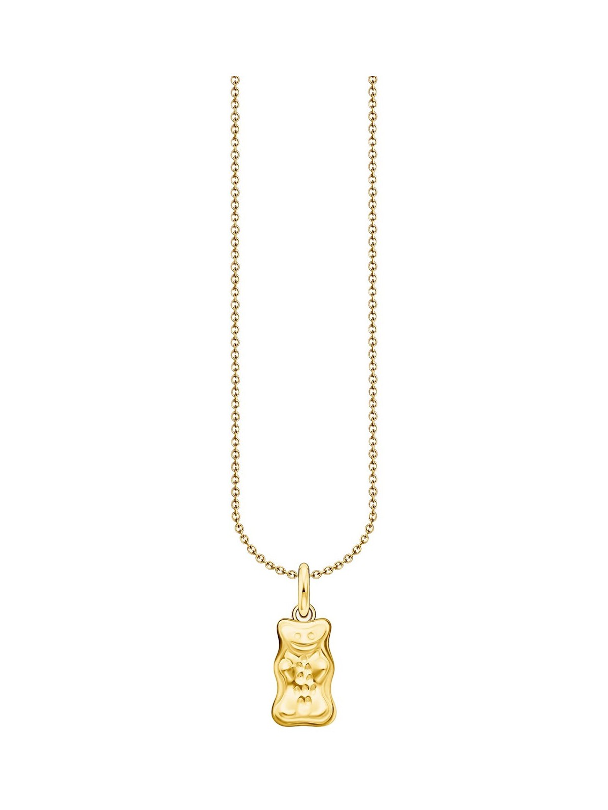 collana donna Thomas Sabo KE2325-413-39-L50V Necklace with Haribo Gold Bear Pendant Gold-Plated Ladies