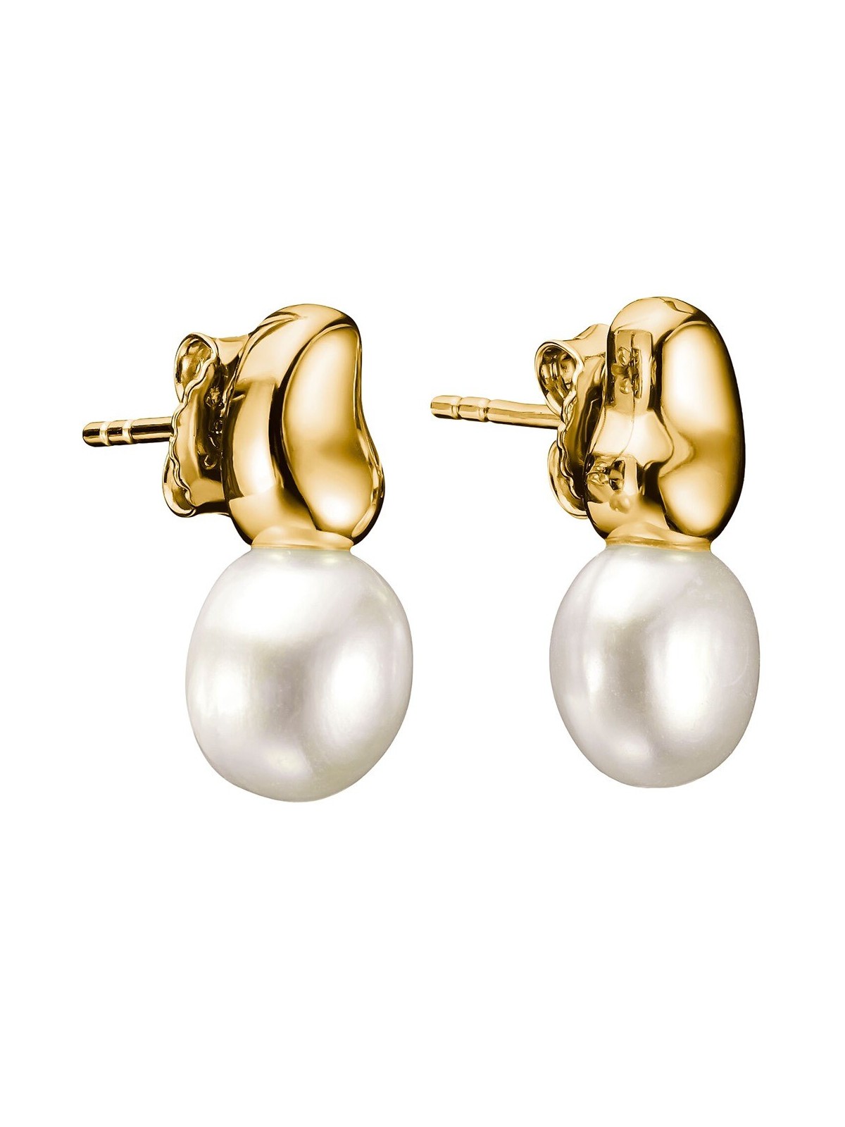 orecchini donna Thomas Sabo H2320-430-14 Stud Earrings with pearls Natural Beauty Gold-Plated Ladies