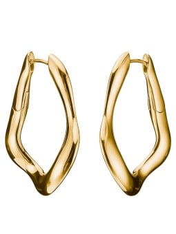 orecchini donna Thomas Sabo CR755-413-39 Hoop Earrings big Natural Beauty Gold-Plated Ladies