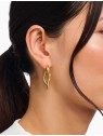 orecchini donna Thomas Sabo CR755-413-39 Hoop Earrings big Natural Beauty Gold-Plated Ladies