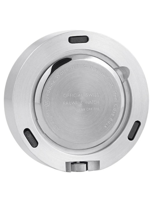 sveglia Mondaine A660.30318.81SBB mmagnetic silver wall clock, table clock, kitchen clock 50 mm