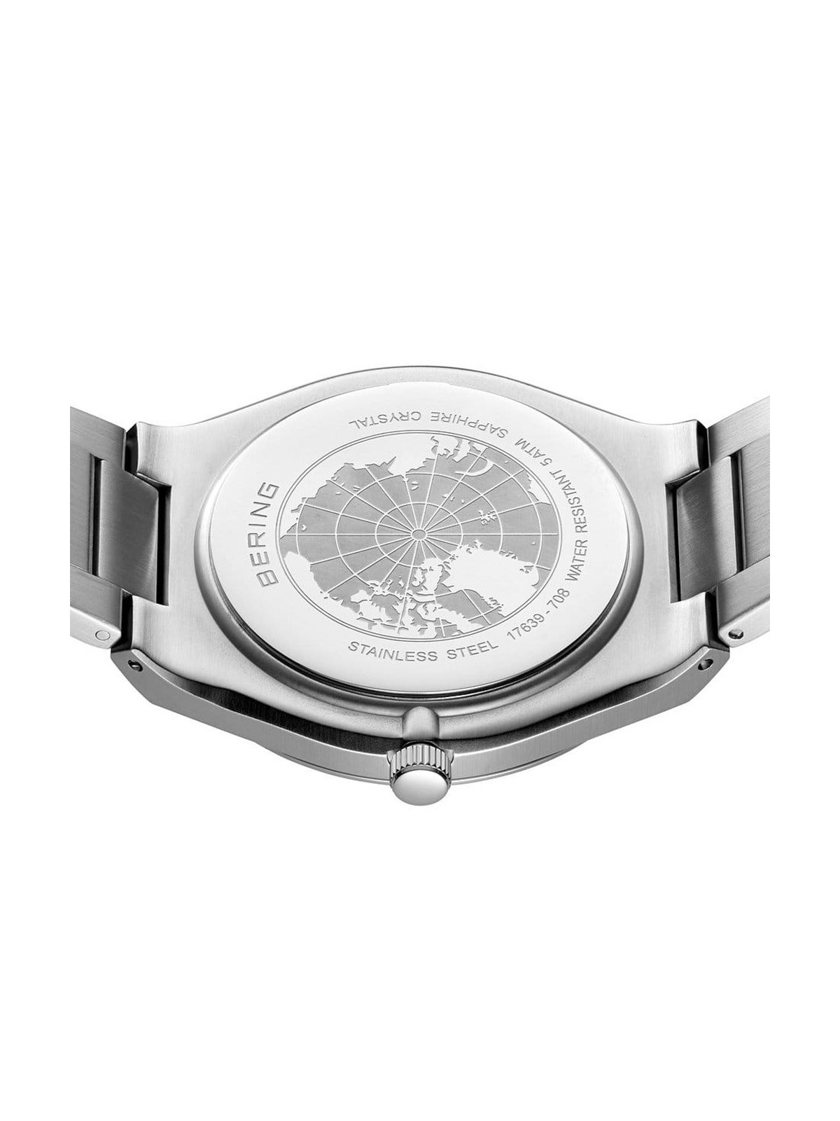 orologio uomo Bering 17639-708 Mens Watch Classic 39mm 5ATM