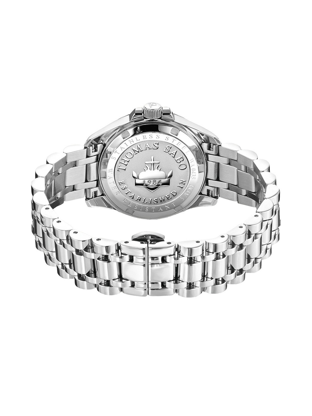 orologio donna Thomas Sabo WA0435 Ladies Watch Divine Jewellery Stone Silver-Colored 33mm 5ATM
