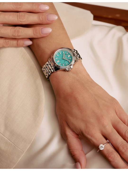 orologio donna Thomas Sabo WA0435 Ladies Watch Divine Jewellery Stone Silver-Colored 33mm 5ATM