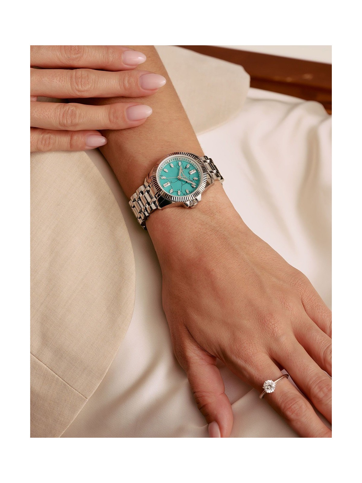 orologio donna Thomas Sabo WA0435 Ladies Watch Divine Jewellery Stone Silver-Colored 33mm 5ATM