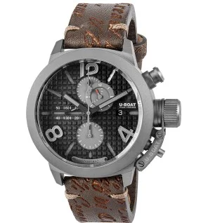 orologio uomo U-Boat 3005 Mens Watch Classico Automatic Chrono Titanium Limited 45mm 10ATM