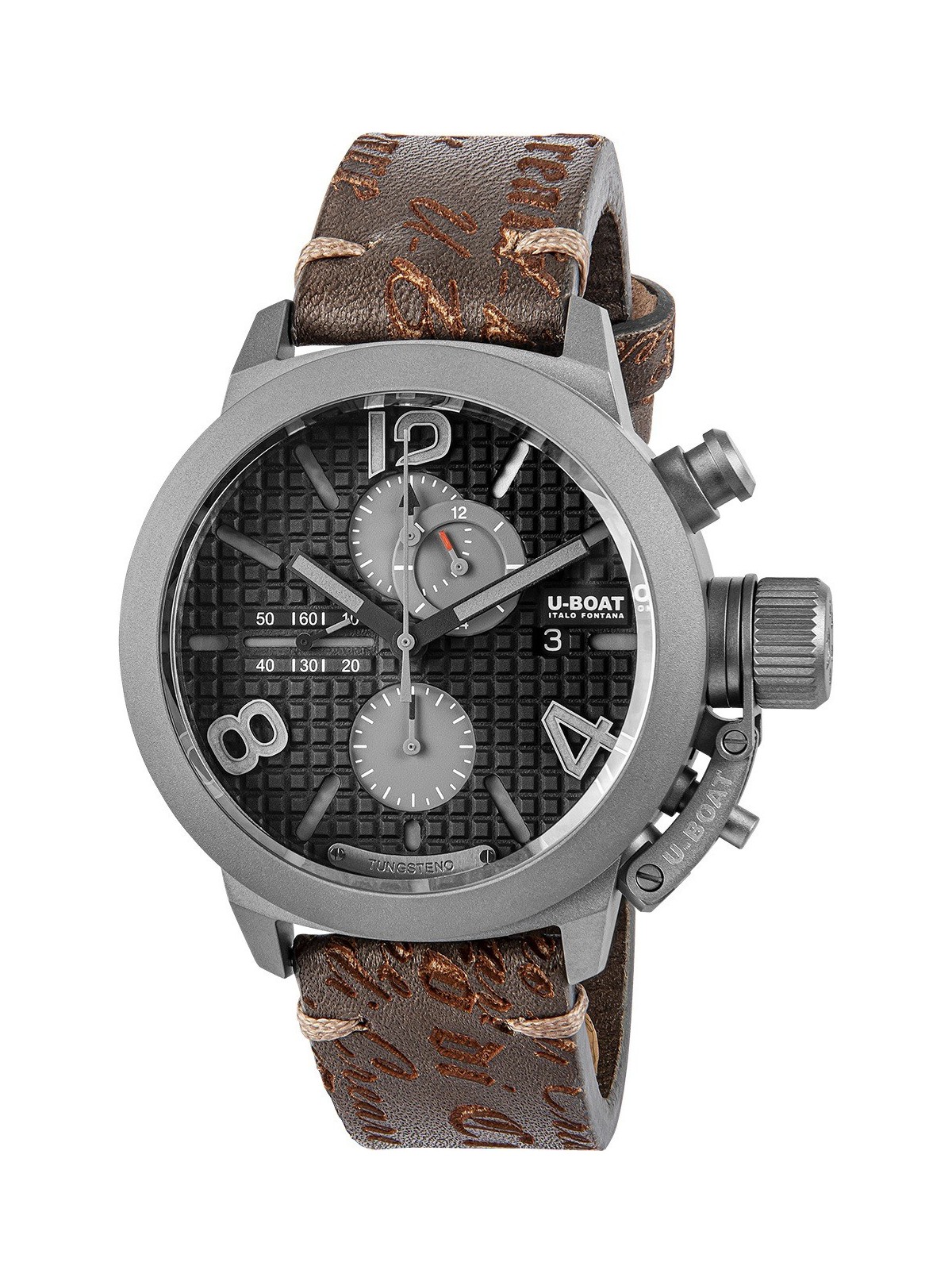 orologio uomo U-Boat 3005 Mens Watch Classico Automatic Chrono Titanium Limited 45mm 10ATM