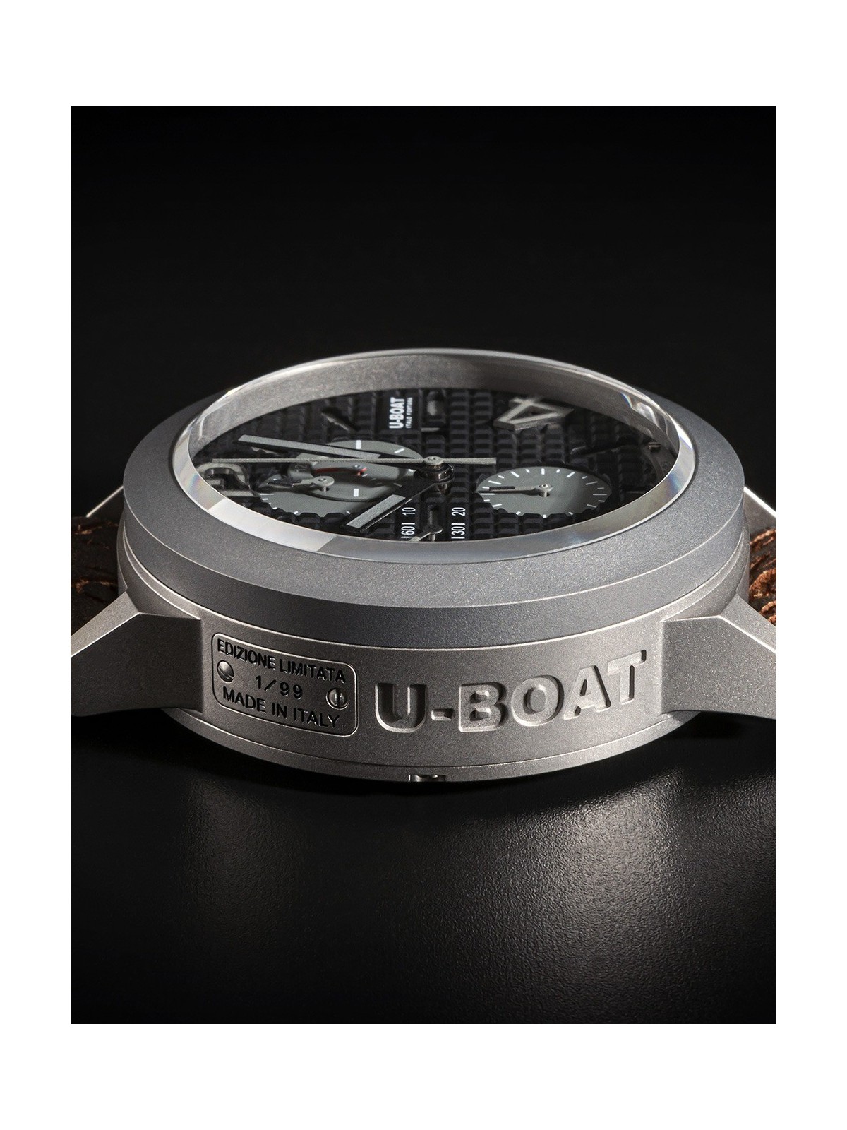 orologio uomo U-Boat 3005 Mens Watch Classico Automatic Chrono Titanium Limited 45mm 10ATM