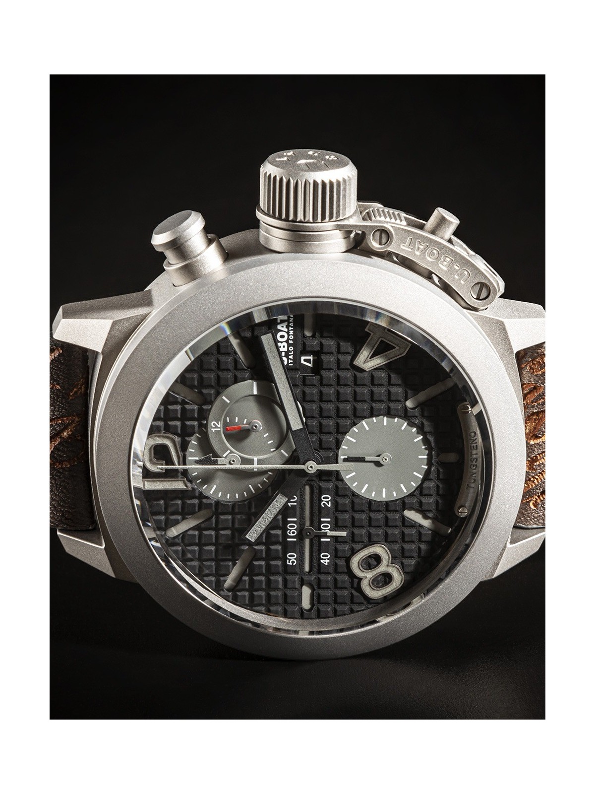 orologio uomo U-Boat 3005 Mens Watch Classico Automatic Chrono Titanium Limited 45mm 10ATM