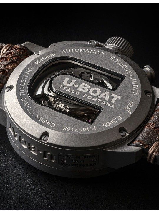 orologio uomo U-Boat 3005 Mens Watch Classico Automatic Chrono Titanium Limited 45mm 10ATM