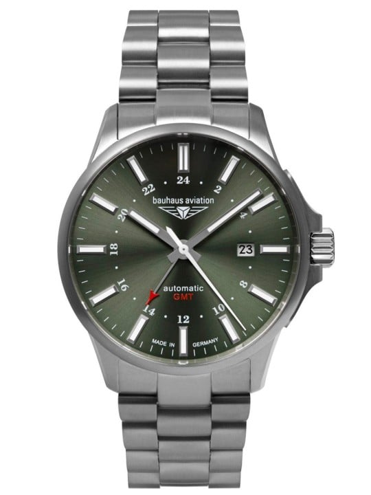 orologio uomo Bauhaus 2868M-4 Mens Watch Aviation Automatic Titanium 42mm 10ATM