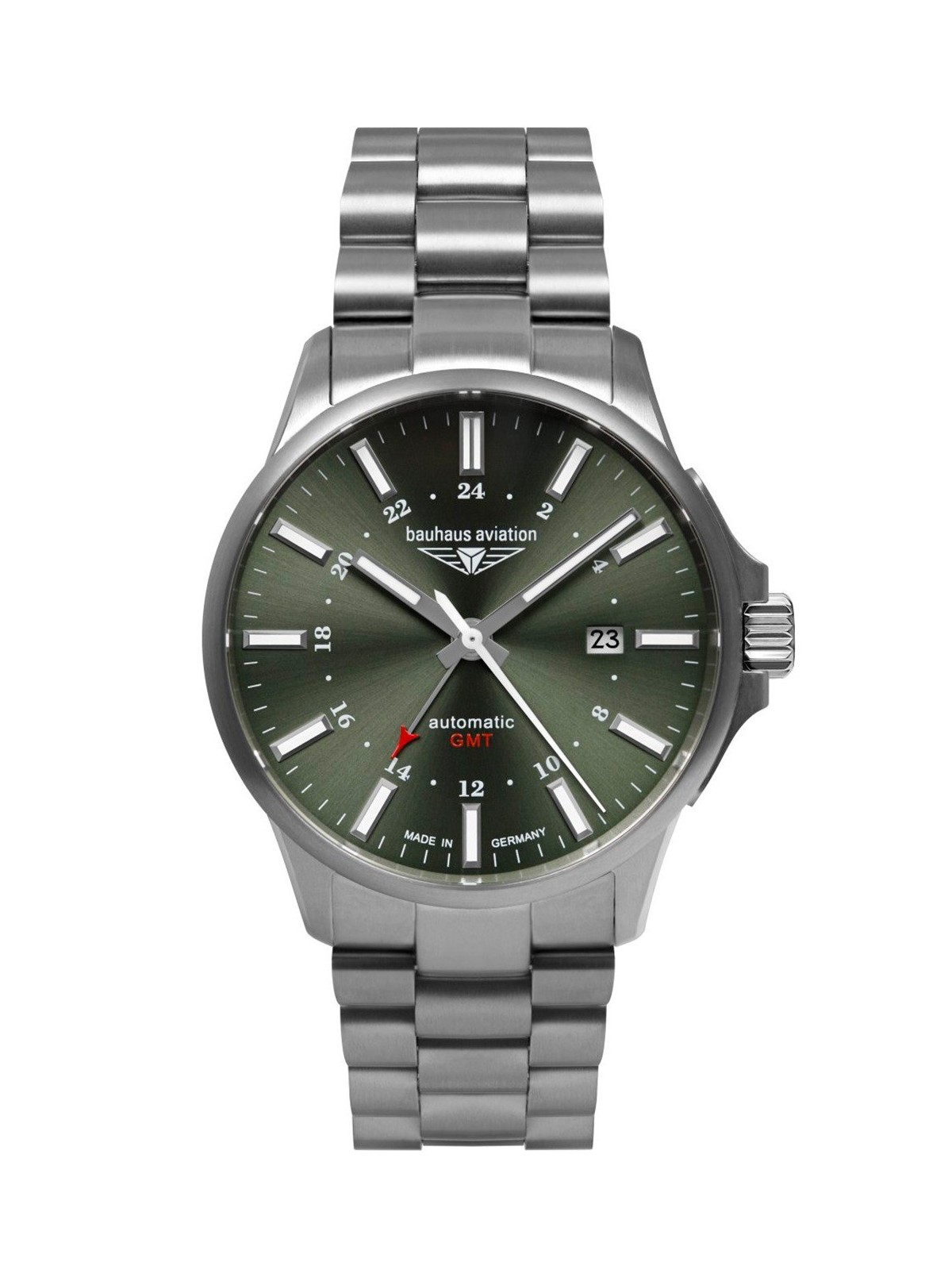 orologio uomo Bauhaus 2868M-4 Mens Watch Aviation Automatic Titanium 42mm 10ATM