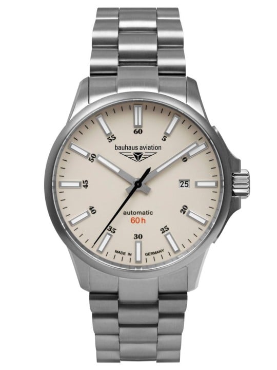 orologio uomo Bauhaus 2868M-5 Mens Watch Aviation Automatic Titanium 42mm 10ATM