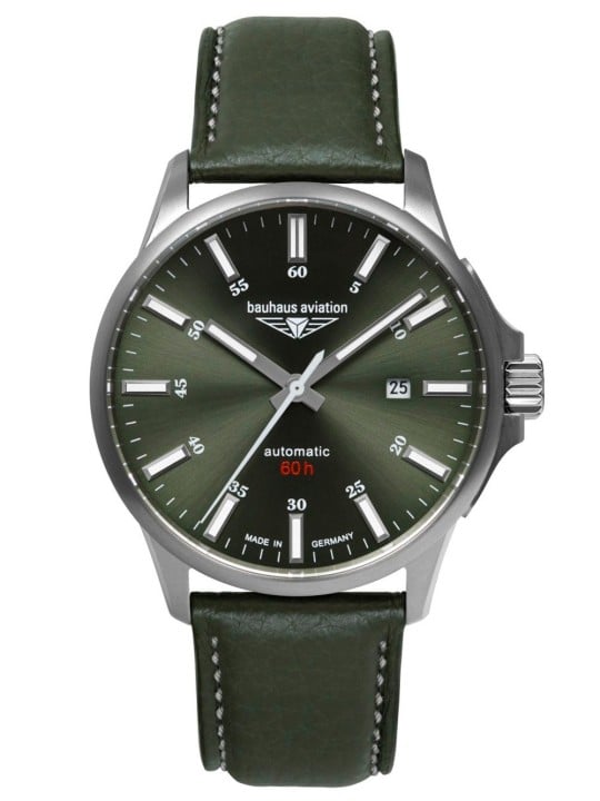 orologio uomo Bauhaus 2864-4 Mens Watch Aviation Automatic Titanium 42mm 10ATM