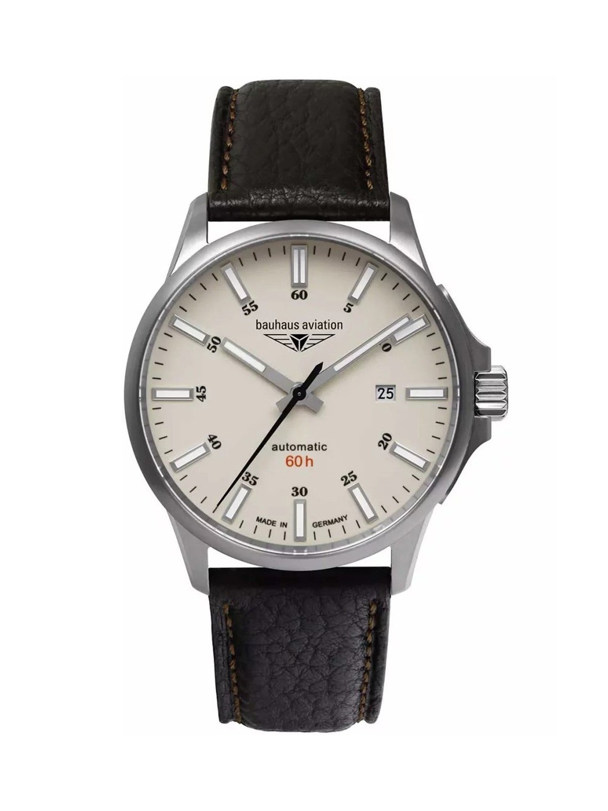 orologio uomo Bauhaus 2864-5 Mens Watch Aviation Automatic Titanium 42mm 10ATM