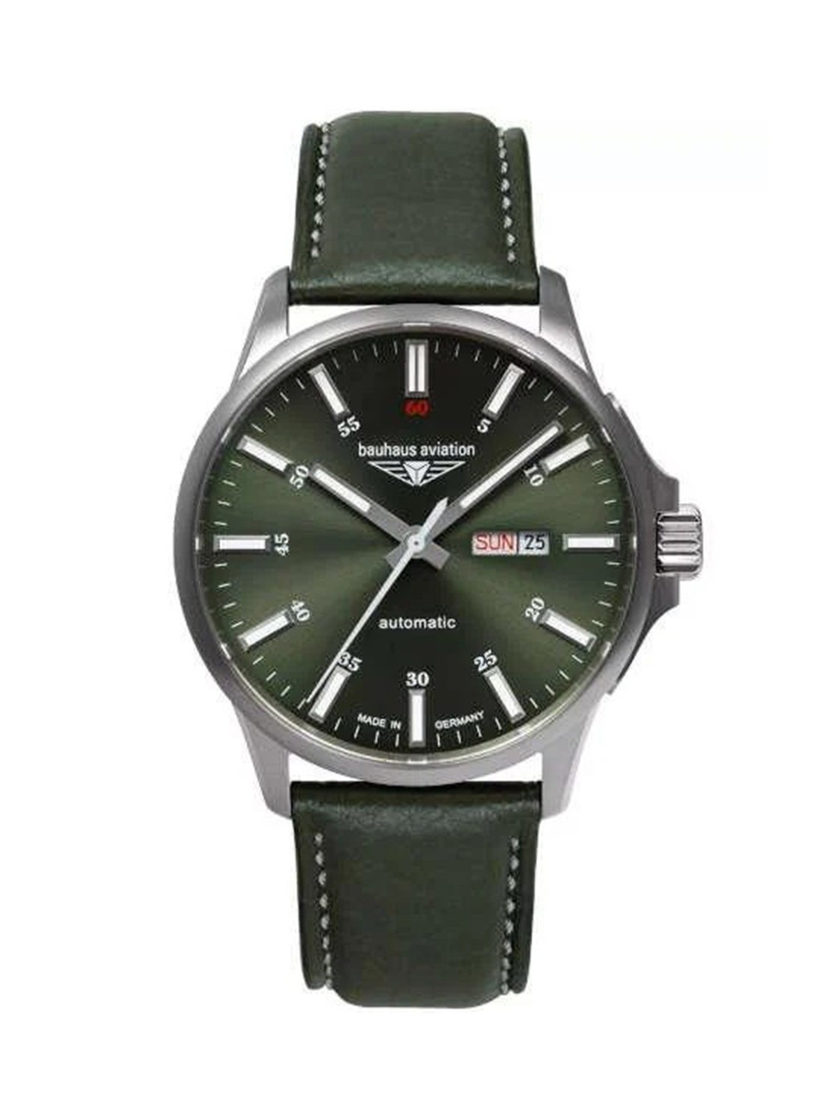 orologio uomo Bauhaus 2866-4 Mens Watch Aviation Automatic Titanium 42mm 10ATM