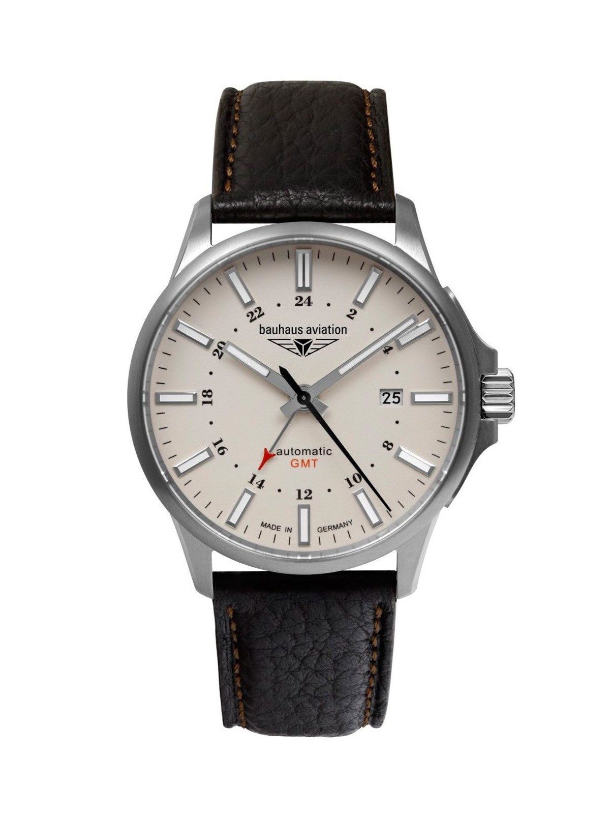 orologio uomo Bauhaus 2868-5 Mens Watch Aviation Automatic Titanium 42mm 10ATM