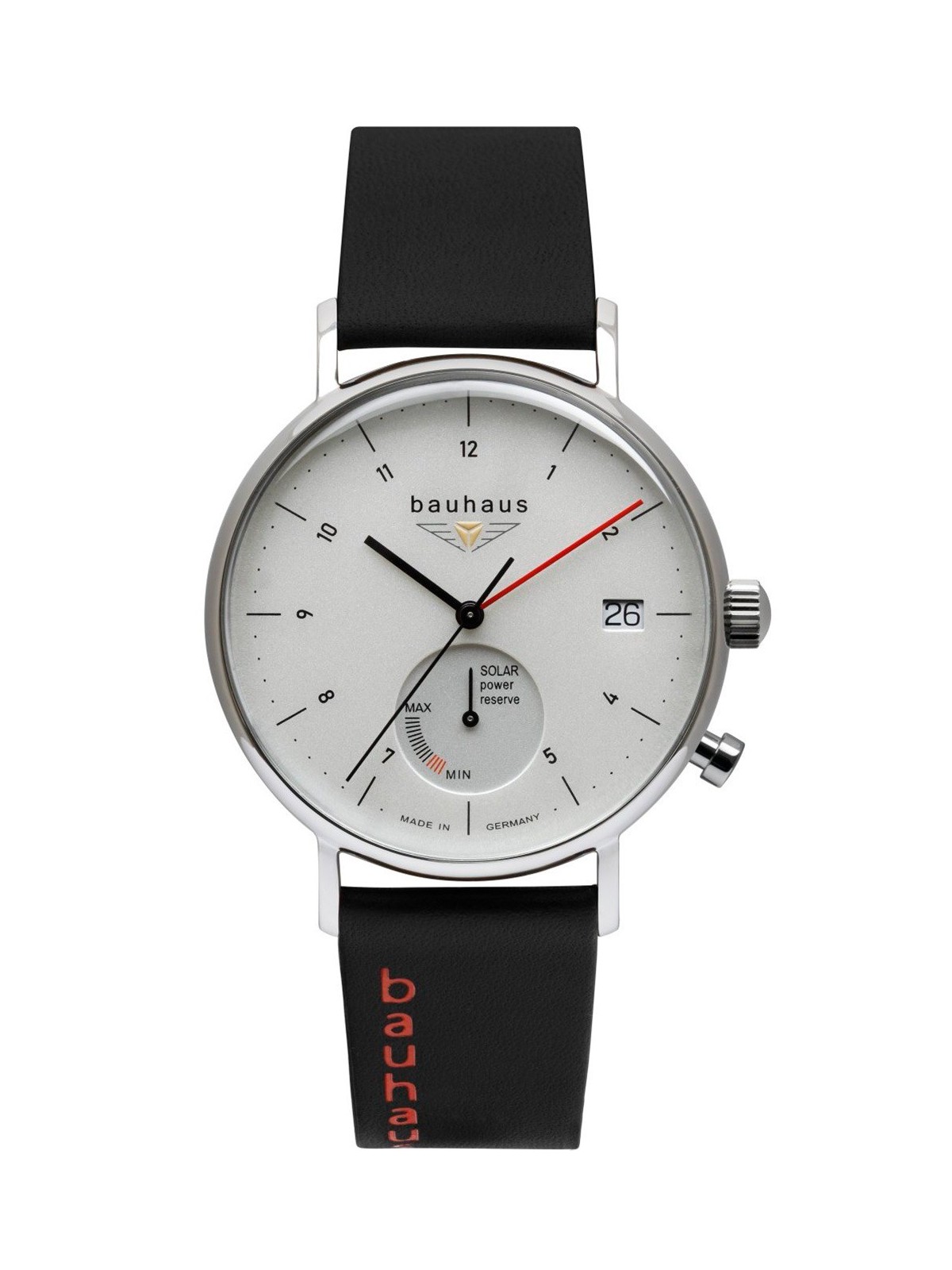 orologio uomo Bauhaus 2112-1 Mens Watch Classic Solar 41mm 5ATM