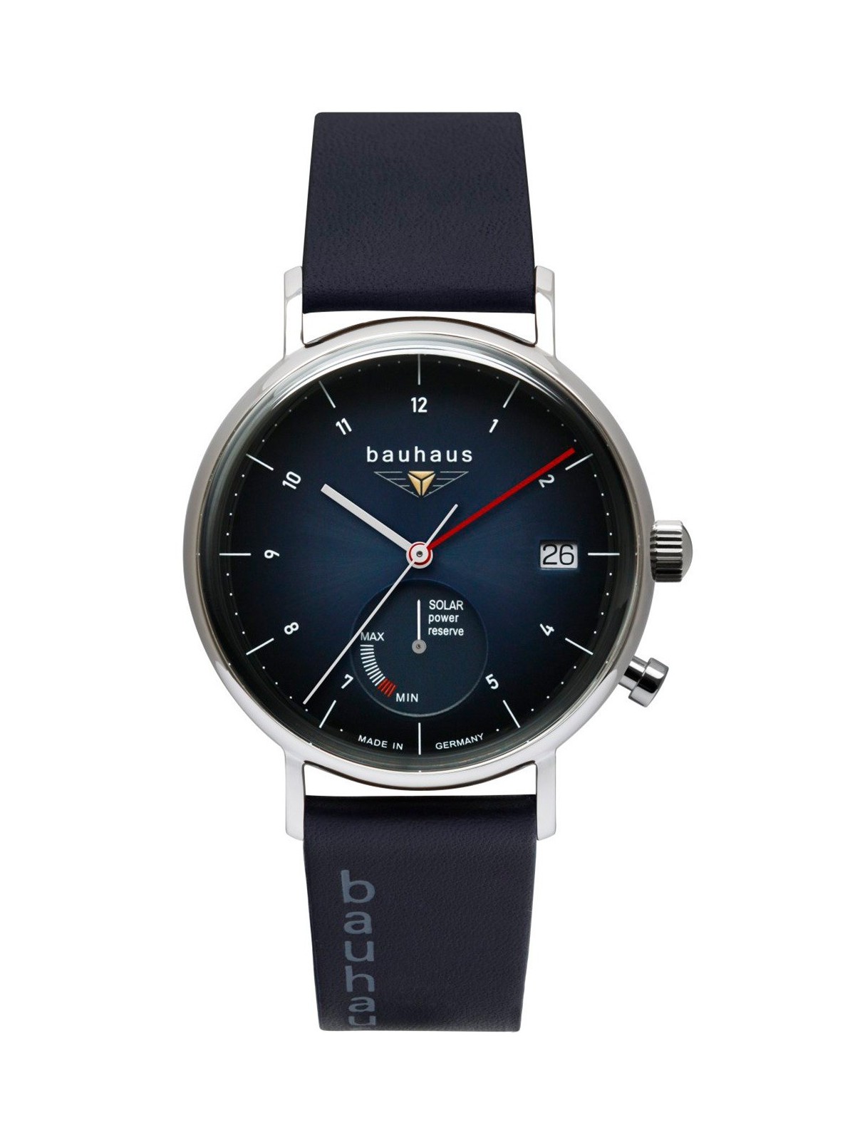 orologio uomo Bauhaus 2112-3 Mens Watch Classic Solar 41mm 5ATM