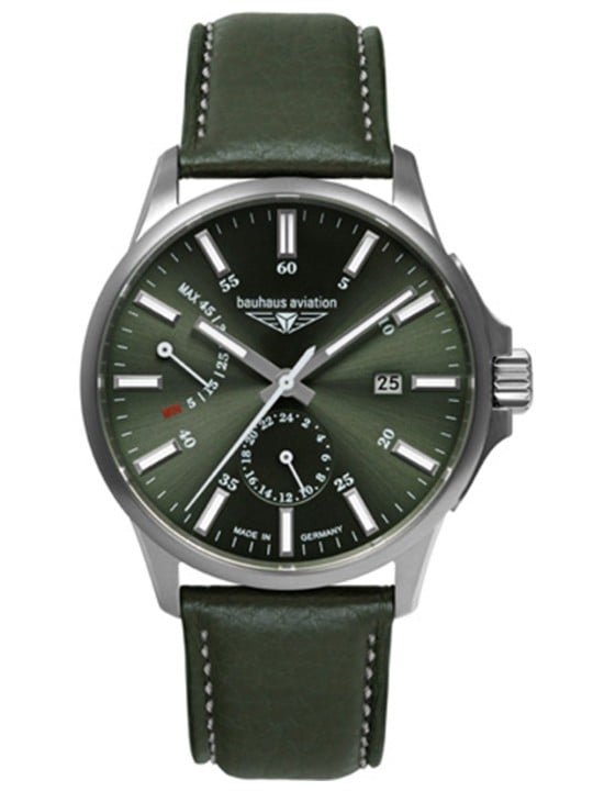 orologio uomo Bauhaus 2860-4 Mens Watch Aviation Automatic Titanium 42mm 10ATM