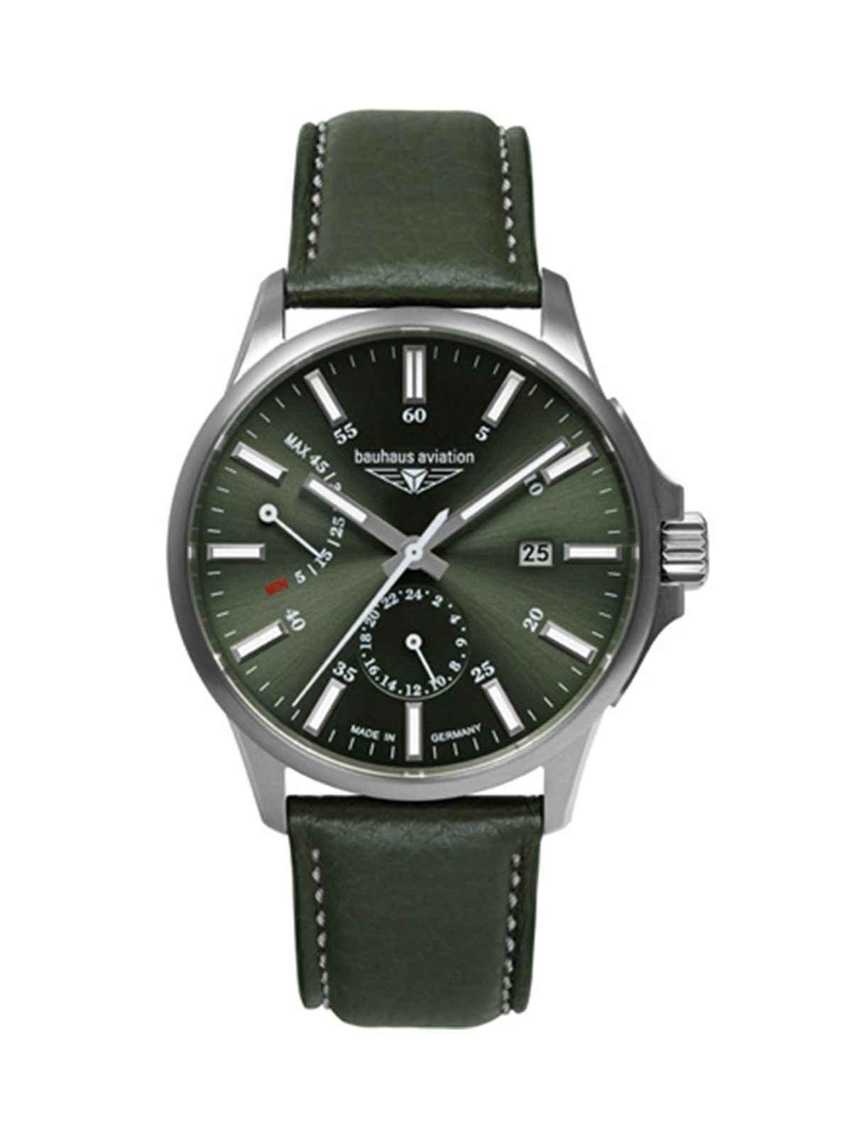 orologio uomo Bauhaus 2860-4 Mens Watch Aviation Automatic Titanium 42mm 10ATM
