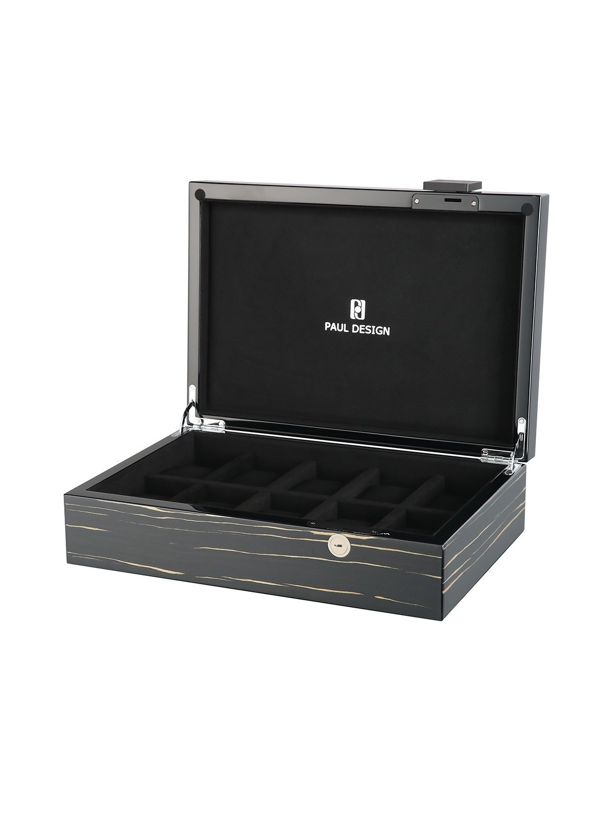 scatola orologio Paul Design 20111 Collector Watch Box [10] Black Shadow