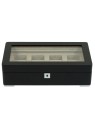 scatola orologio Rothenschild RS-3420-4-BL-TAN Watch Box Black [4] with beige velvet