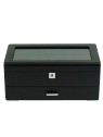 scatola orologio Rothenschild RS-3421-4-BL-CHA Watch Box Black [4] with grey velvet + Drawer