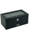 scatola orologio Rothenschild RS-3421-4-BL-CHA Watch Box Black [4] with grey velvet + Drawer