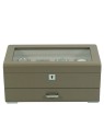 scatola orologio Rothenschild RS-3421-4-TA-TAN Watch Box Brown [4] with beige velvet + Drawer
