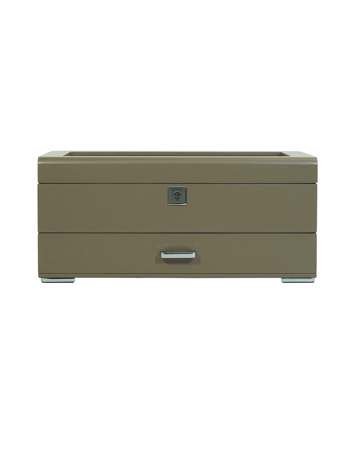 scatola orologio Rothenschild RS-3421-4-TA-TAN Watch Box Brown [4] with beige velvet + Drawer