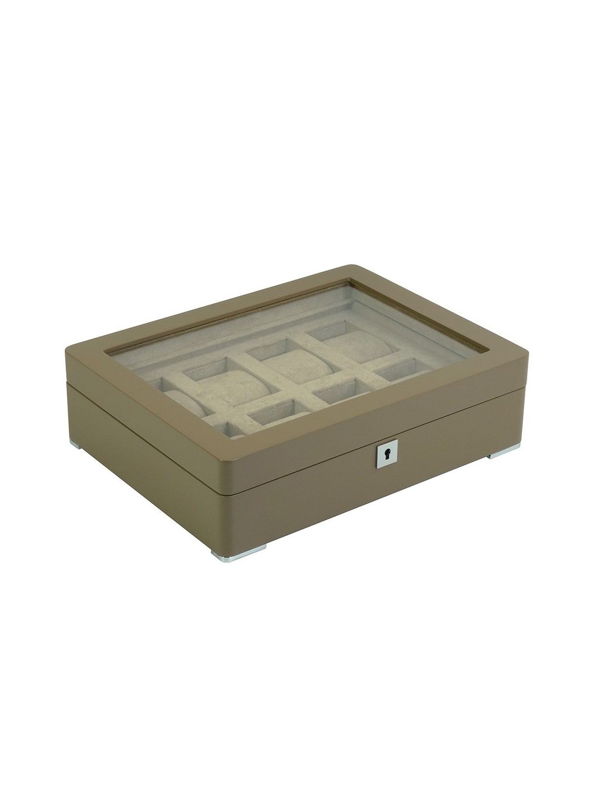 scatola orologio Rothenschild RS-3420-8-TA-TAN Watch Box Brown [8] with beige velvet