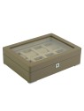 scatola orologio Rothenschild RS-3420-8-TA-TAN Watch Box Brown [8] with beige velvet