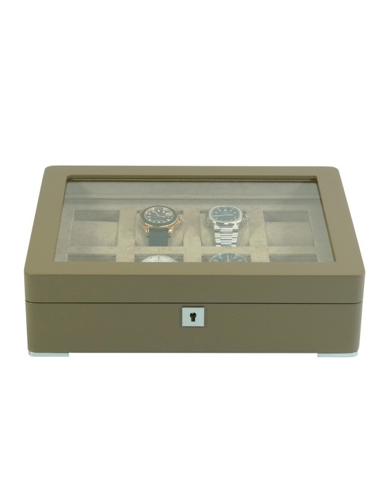 scatola orologio Rothenschild RS-3420-8-TA-TAN Watch Box Brown [8] with beige velvet