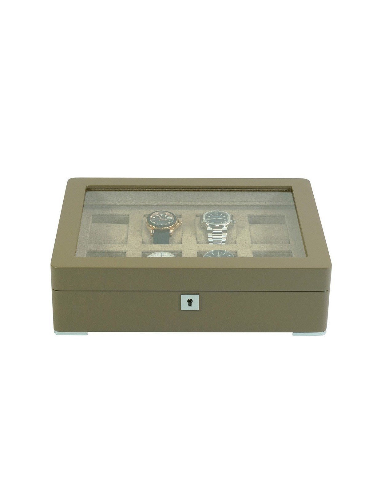 scatola orologio Rothenschild RS-3420-8-TA-TAN Watch Box Brown [8] with beige velvet