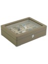 scatola orologio Rothenschild RS-3420-8-TA-TAN Watch Box Brown [8] with beige velvet