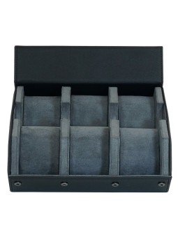 scatola orologio Rothenschild RS-3178-6-BL-GY Watch Storage Box Black-Grey [6]