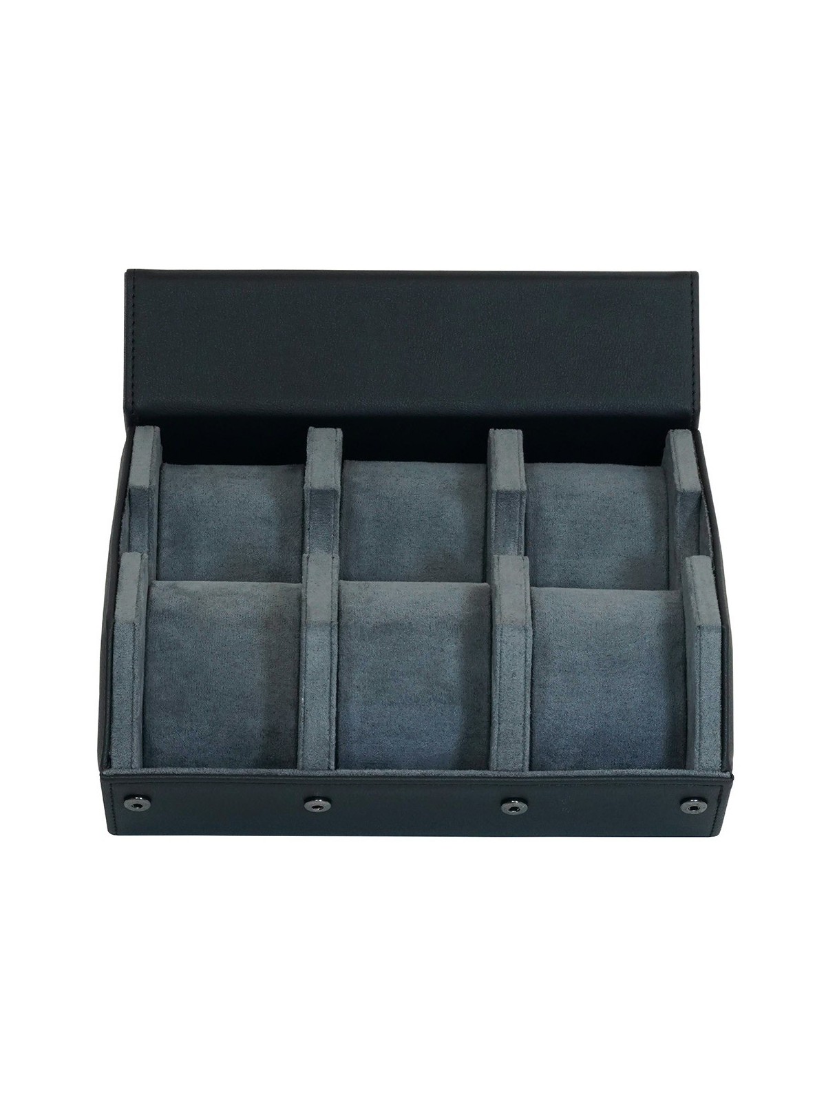 scatola orologio Rothenschild RS-3178-6-BL-GY Watch Storage Box Black-Grey [6]