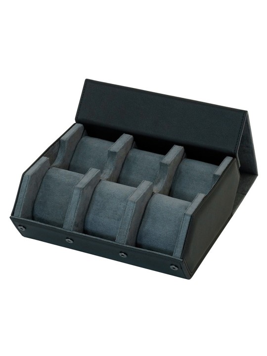 scatola orologio Rothenschild RS-3178-6-BL-GY Watch Storage Box Black-Grey [6]