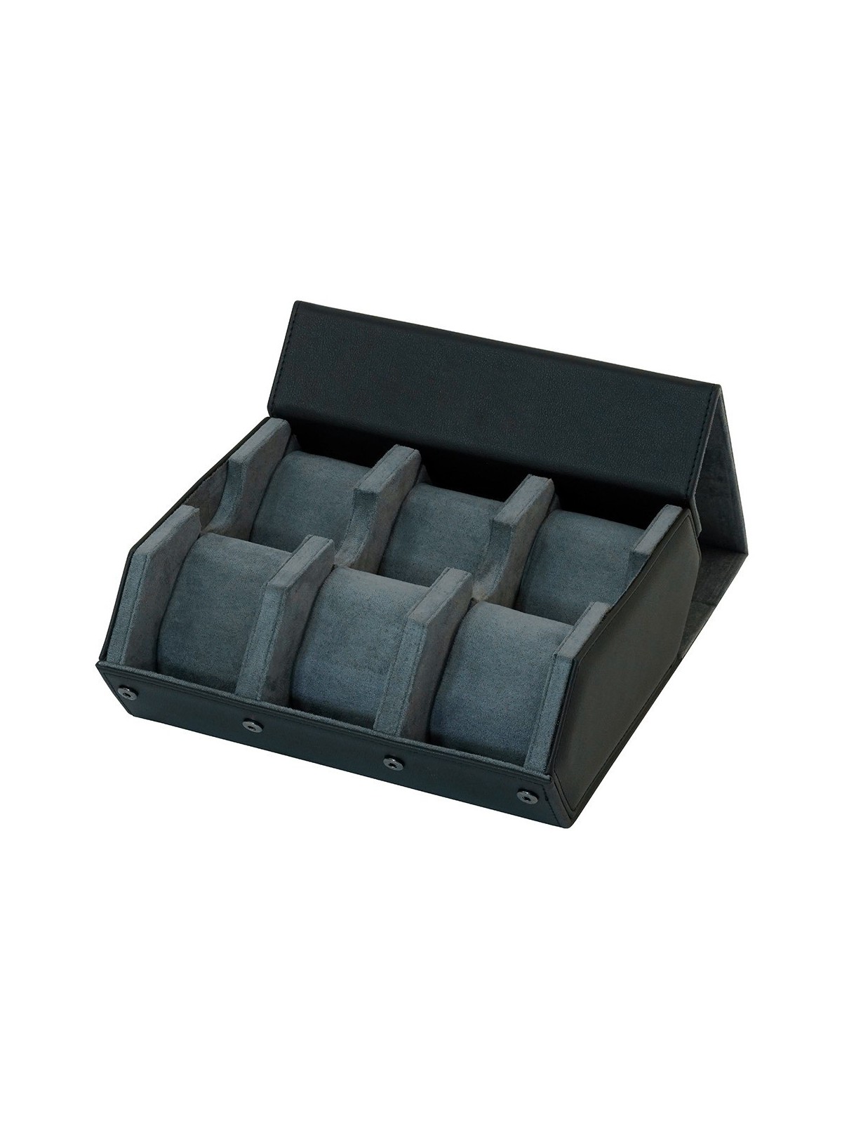 scatola orologio Rothenschild RS-3178-6-BL-GY Watch Storage Box Black-Grey [6]